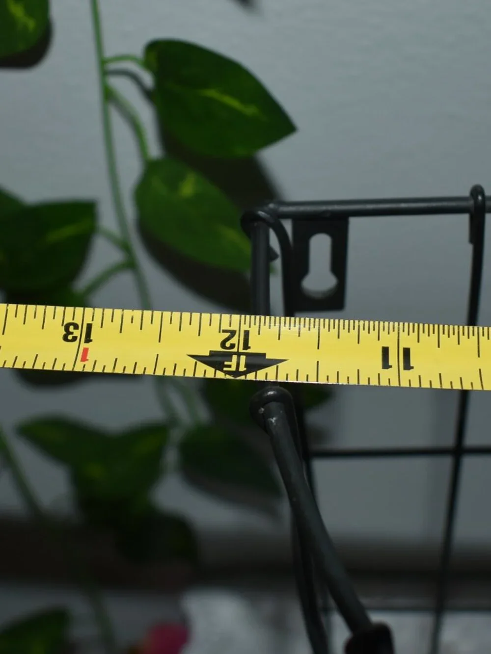 Vintage Black Metal Hanging Potato Basket Rustic Country Farmhouse Kitchen Decor